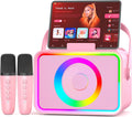 Karaoke Machine para Kids Adults,Bluetooth Speaker 2 Wireless Microphones