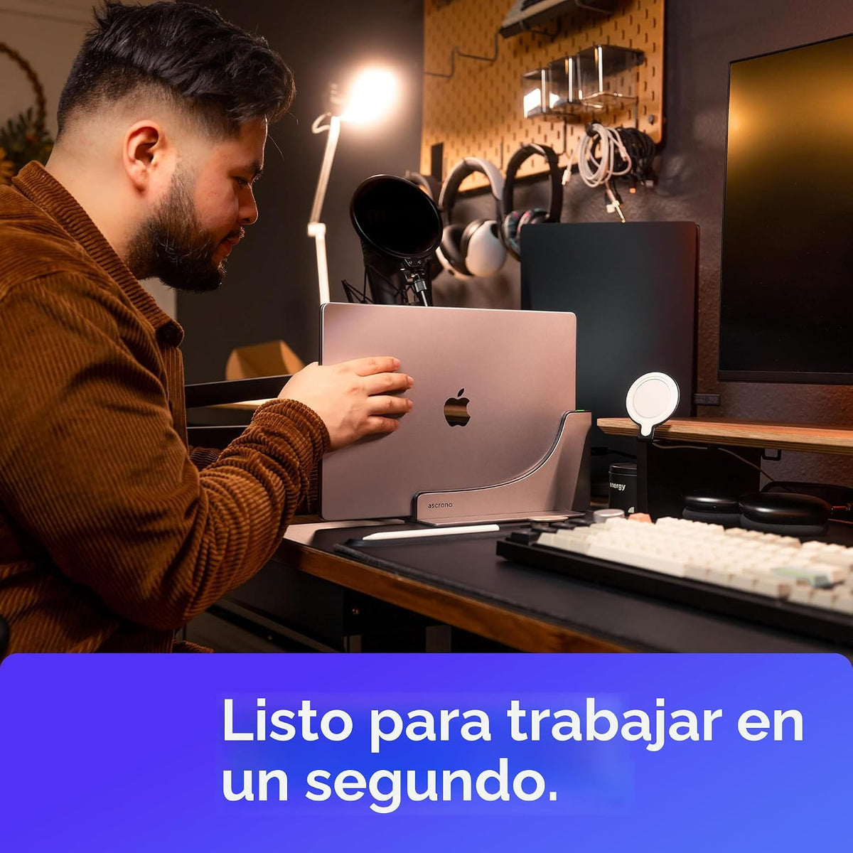 Base para MacBook Pro de 14" (M1-M5) - Dual 4K a 60Hz, 2X TB4 USB-C, 140W