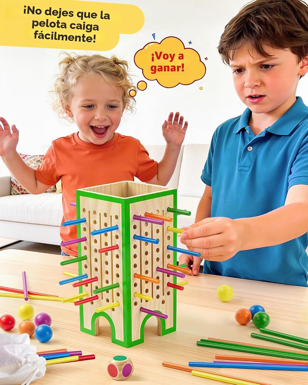 Montessori - Juego de mesa para niños de 3 a 6 años, juguete educativo de