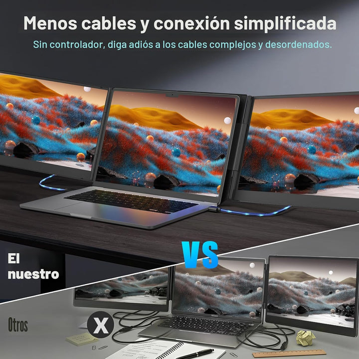 Extensor de pantalla para laptop de 15.6 pulgadas, monitor portátil...