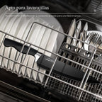 Juego de cuchillos de cocina de 21 piezas con bloque y afilador, juego de cuchillos ultra afilados con asas ergonómicas, juego de bloques de cuchillos de acero inoxidable alemán negro, apto para lavavajillas