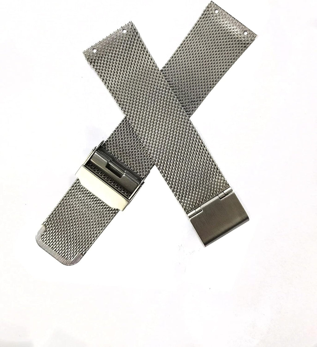 NZZXTO Correa de reloj de repuesto para reloj Skagen unisex con correa delgada de tornillo de 0.866 in a 0.787 in (espacio entre agujeros de 0.551 in)