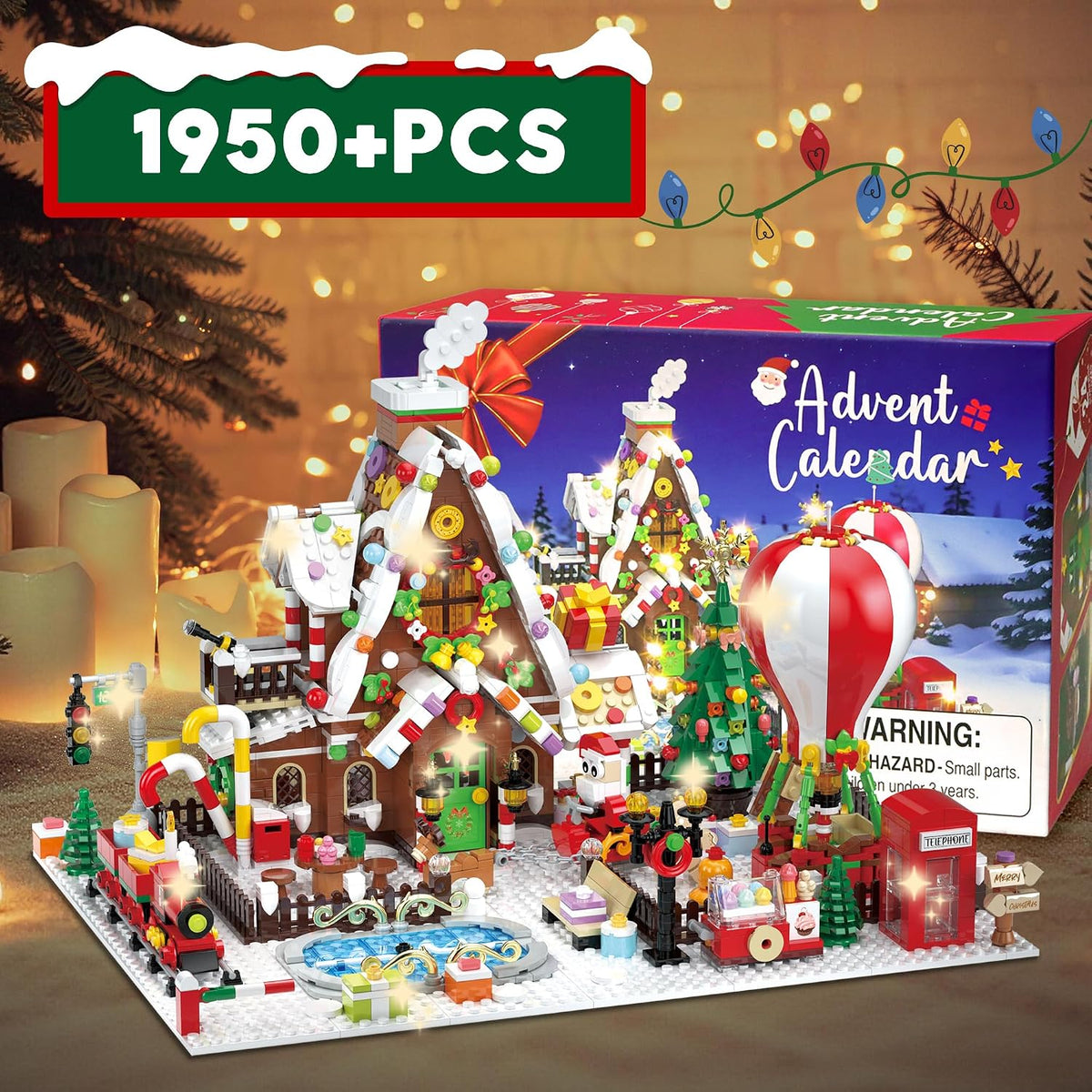 Calendario de Adviento 2026 Bloques de construcción, más de 1950 piezas