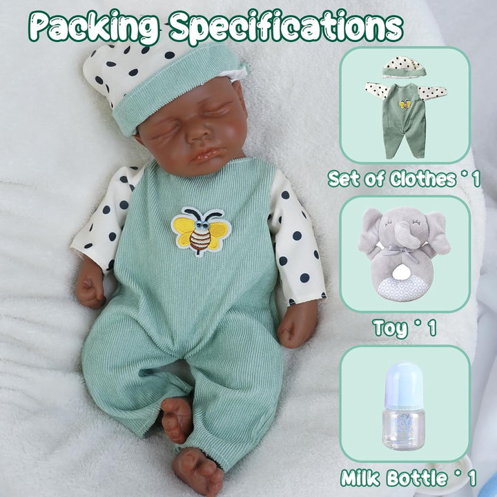 Muñeca de bebé de silicona completa de 12.2 pulgadas, muñecas de be...
