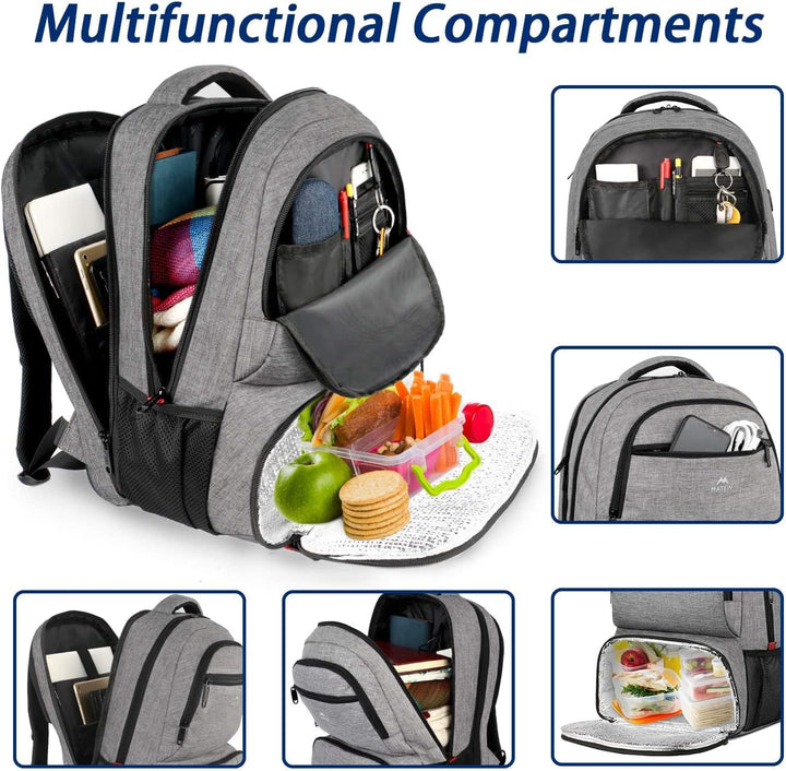 MATEIN - Lonchera-Mochila de 17 pulgadas con aislamiento térmico co...