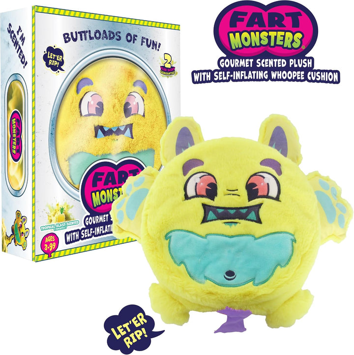 Fart Monsters Windy - Juguete de peluche perfumado XL de 16 pulgada...