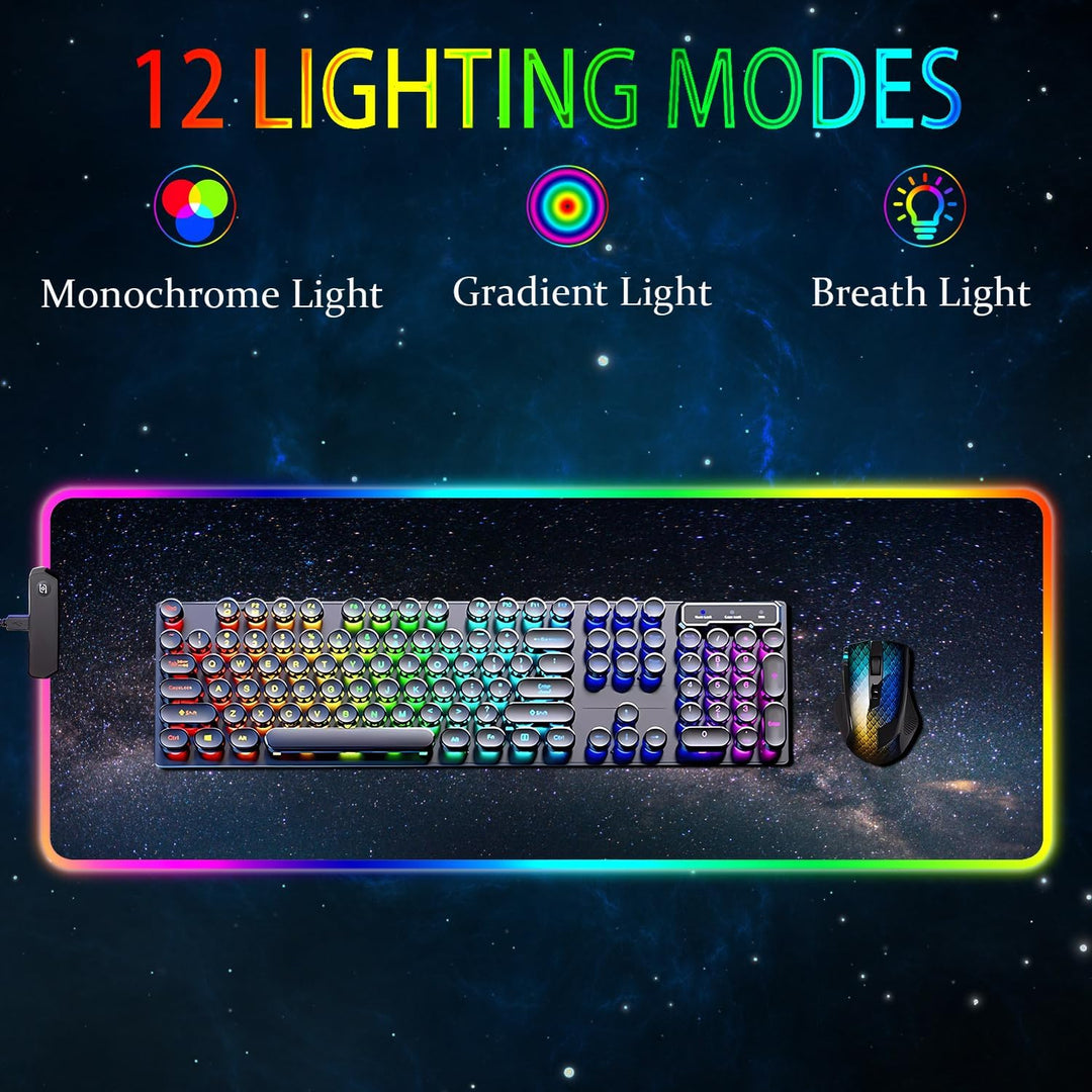 Armanza Alfombrilla de ratón RGB para juegos, alfombrilla de ratón...