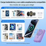 Cargador portátil magnético para iPhone y Apple Watch, 10800 mAh, 2...