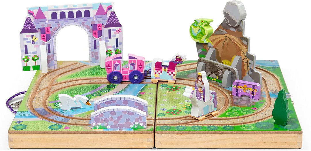 Melissa &amp; Doug 19 piezas de madera para llevar a lo largo de la...