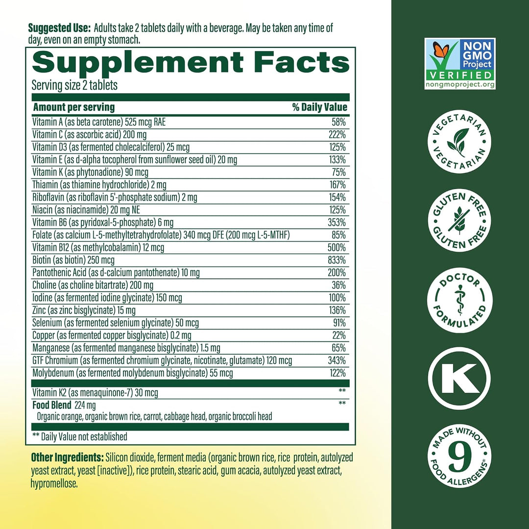 MegaFood Multivitamínico avanzado para hombres de 40+ - Formulado p...
