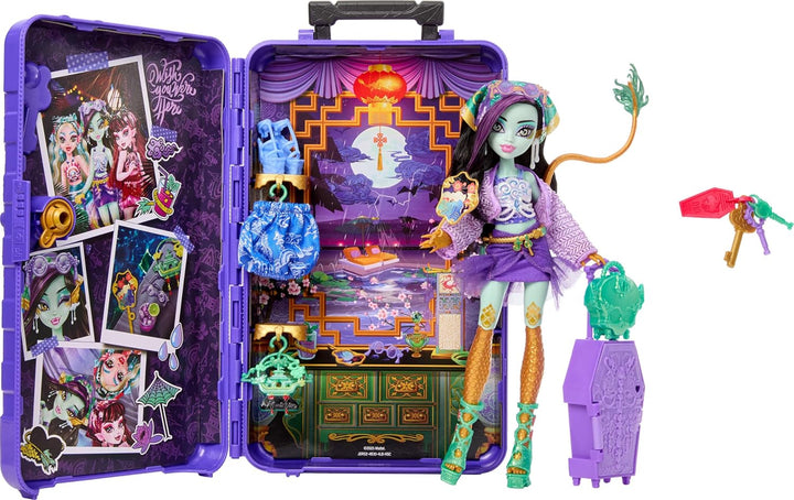 Monster High Skulltimate Secrets Muñeca Jinafire Long y Set de Acce...