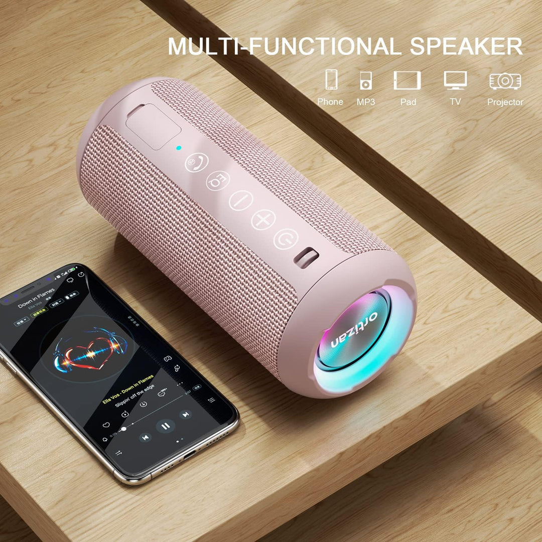 Ortizan - Parlante Bluetooth 5.3, inalámbrico, impermeable IPX7, so...