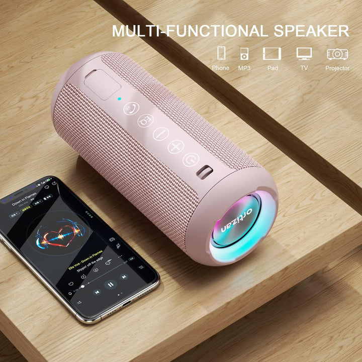 Ortizan - Parlante Bluetooth 5.3, inalámbrico, impermeable IPX7, so...