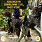 OneTigris Arnés de elevación para perros grandes, soporte de cadera para perros, elevador de cuerpo completo con asas Invictus Chaleco multifuncional de asistencia para movilidad para patas traseras