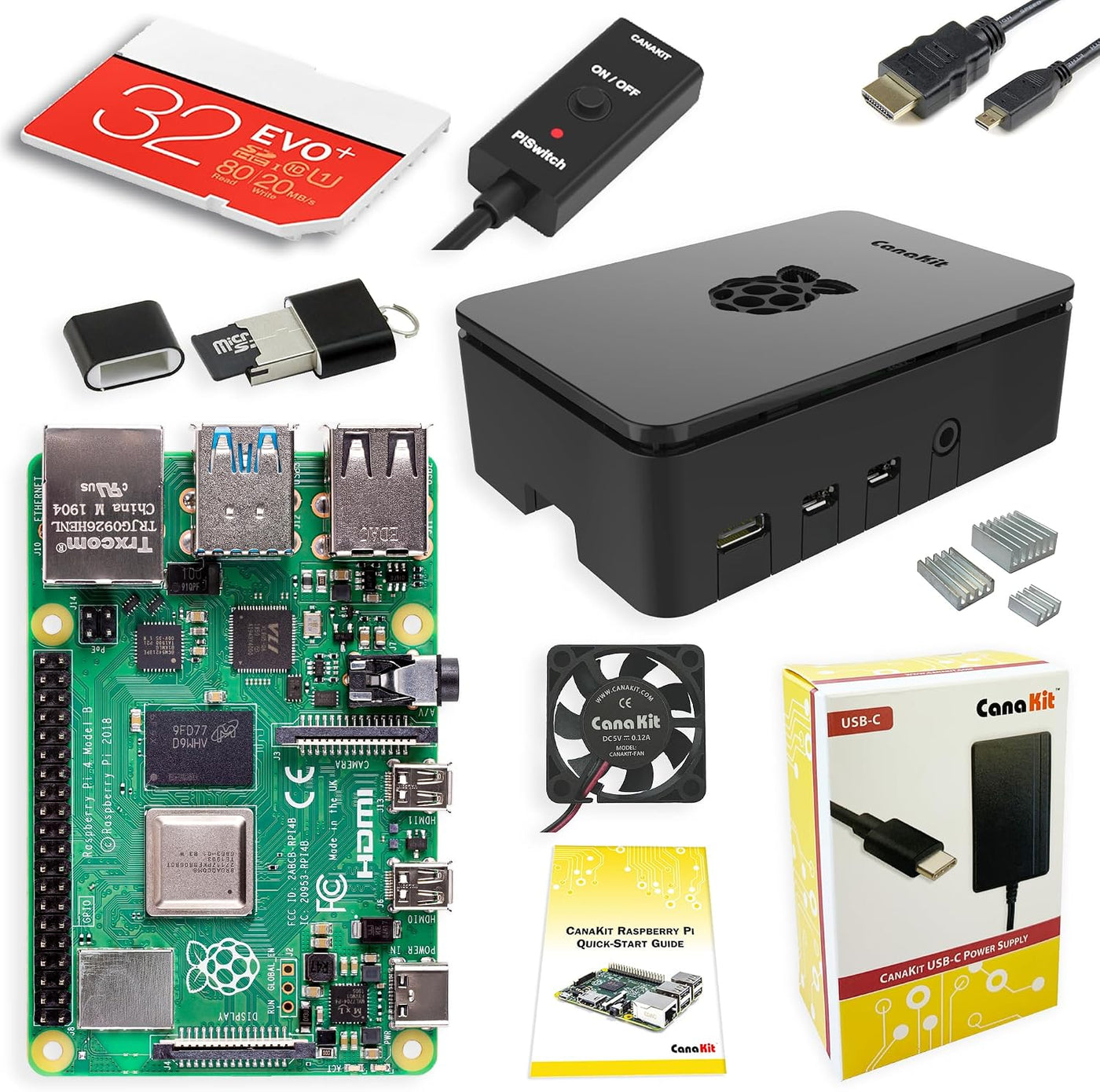 CanaKit Raspberry Pi 4 4GB Kit Inicial PRO - 4GB RAM
