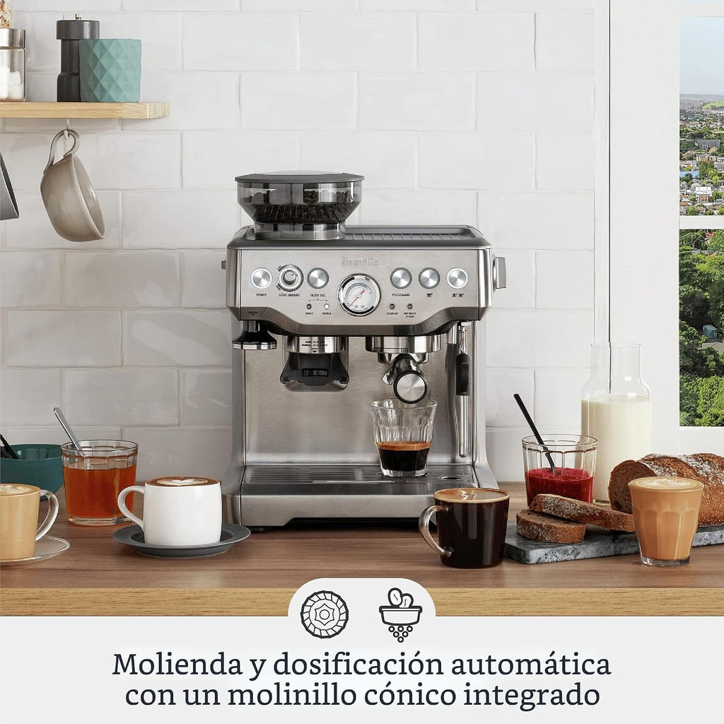Breville BES870BTR Barista Express - Máquina de café expreso, trufa negra