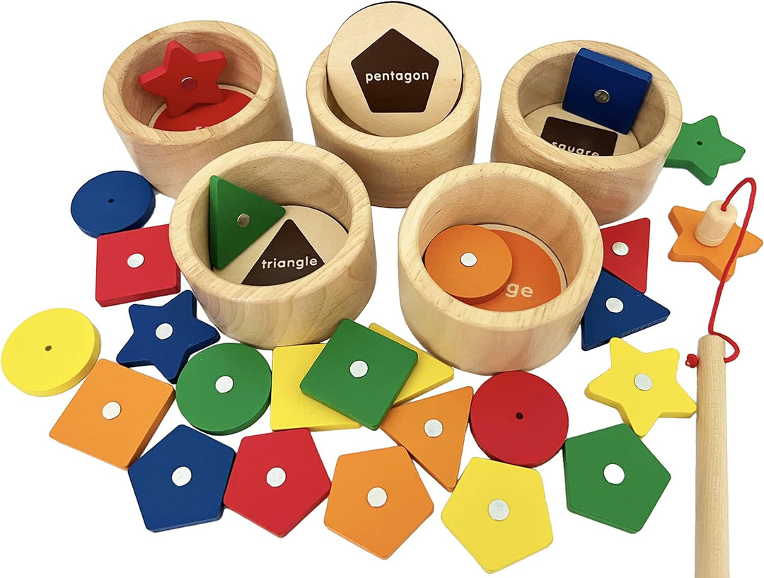 Dailyfunn Montessori Toys - Caja de aprendizaje para clasificar col...