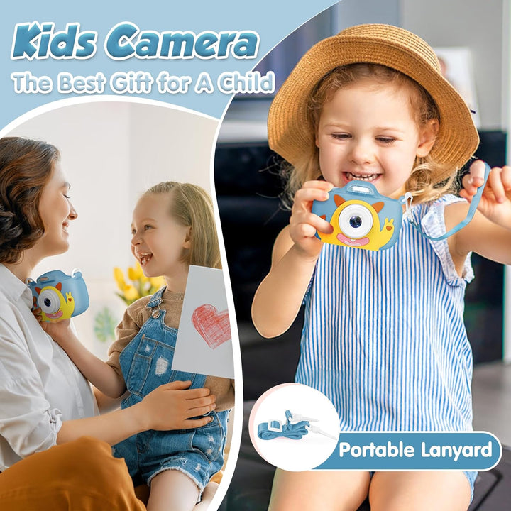 Cámara para niños con linterna y pantalla de 2.4 pulgadas, cámara p...