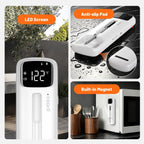 Sondas inalámbricas y cableadas 2 en 1, termómetro inalámbrico para carne con pantalla LED magnética, termómetro de carne Bluetooth para barbacoa, horno, ahumador, termómetro digital de alimentos con