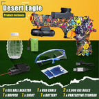 Anstoy Lanzador Automático de Bolas de Gel, Lanzador de Bolas Salpicadoras Ligero e Impermeable, Juguete Gelfire con Rondas de Gel, Mira y Gafas de Protección para Juego de Tiro Exterior Orby, Regalo