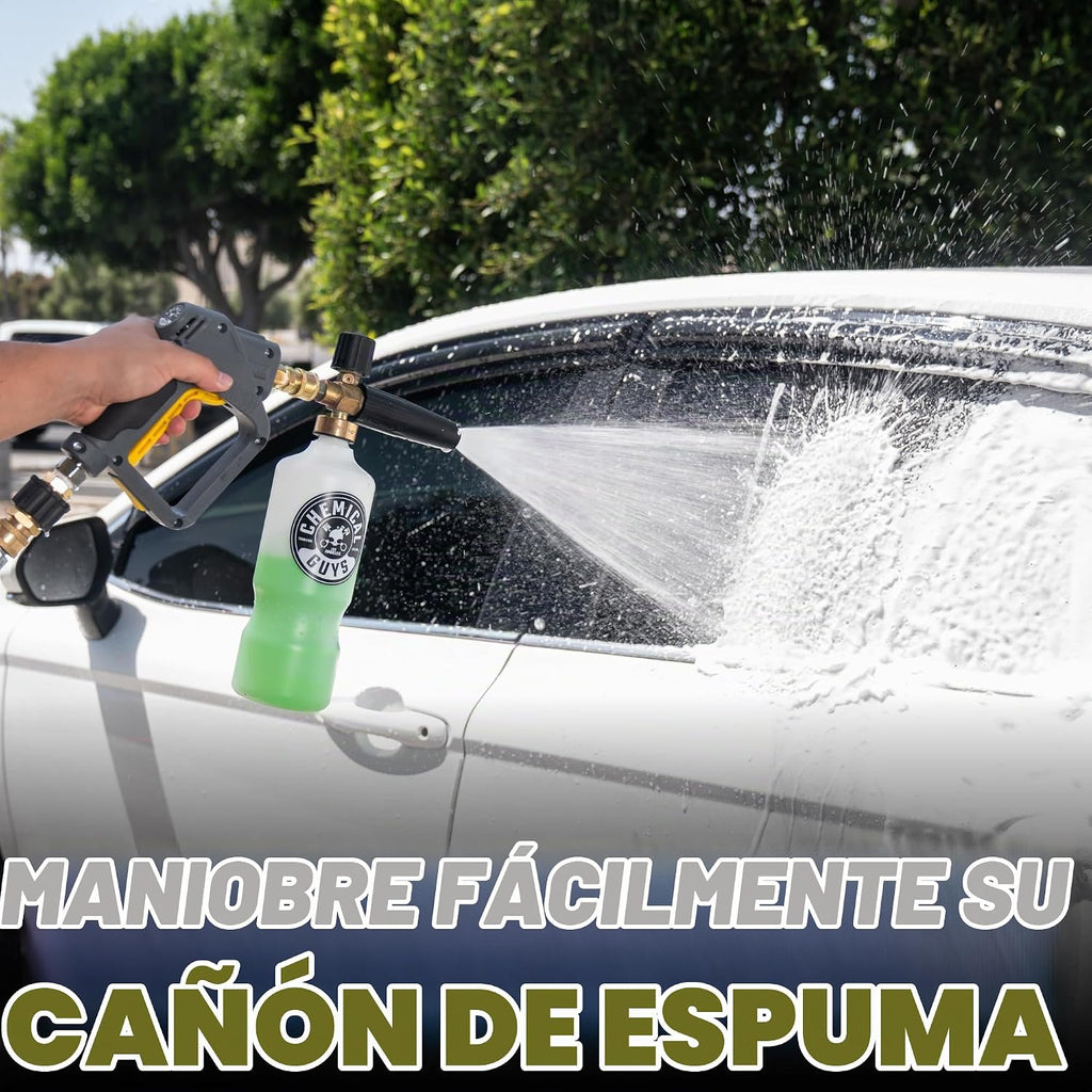 Chemical Guys, Snubby Short Pressure Washer Gun con Foam Cannon Attachment