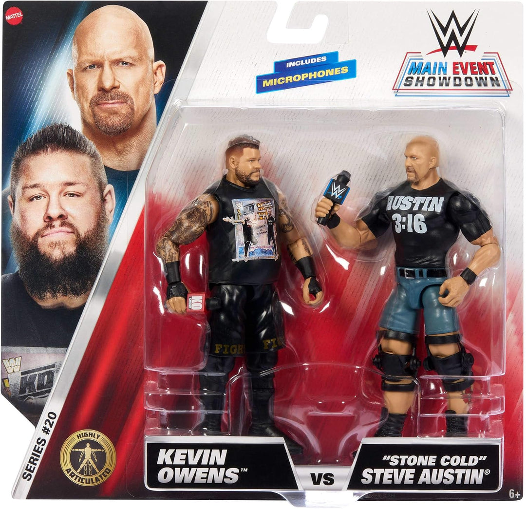 Mattel WWE Main Event Championship Showdown - Juego de 2 figuras de...