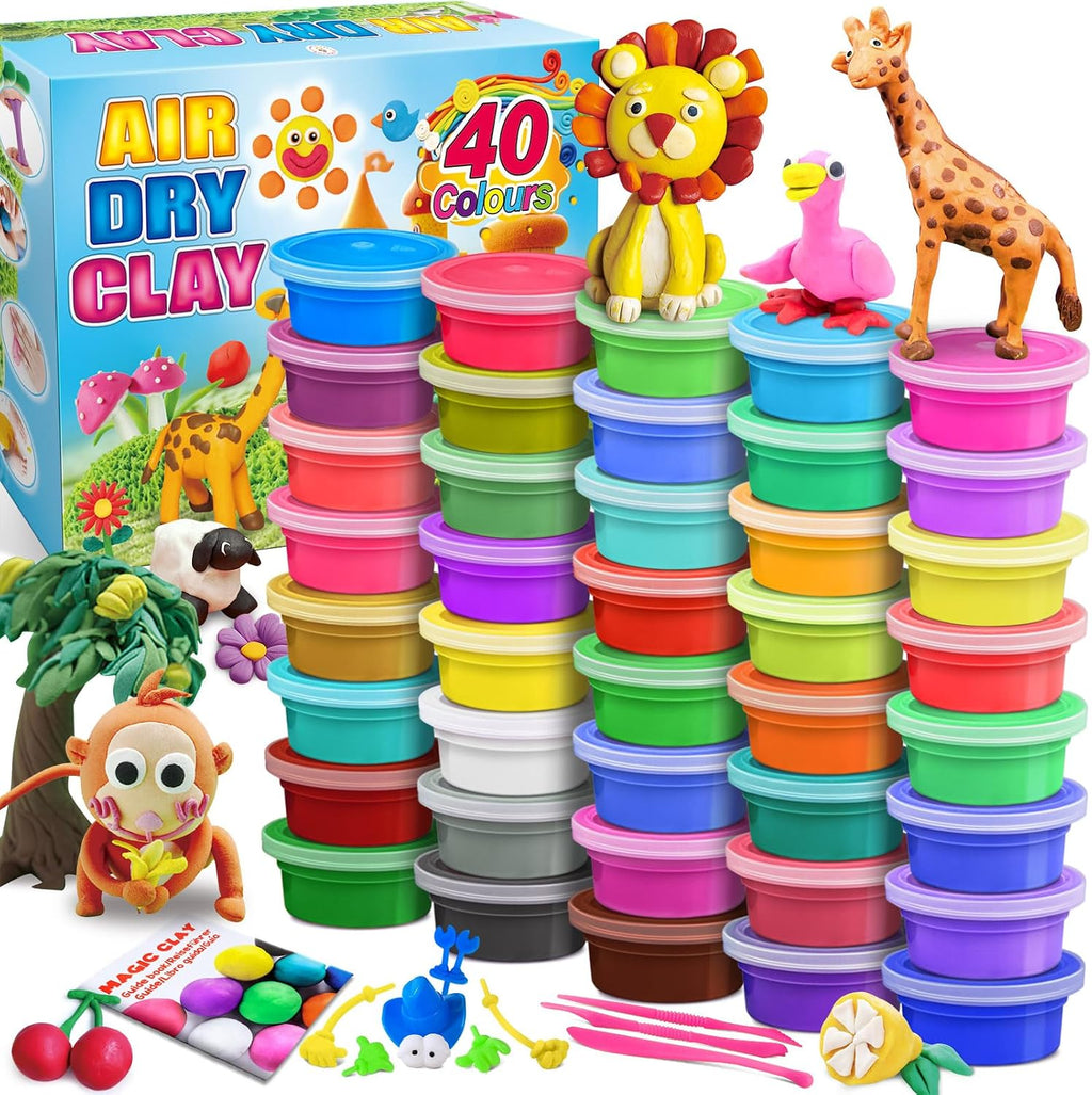 Kit de Arcilla de Modelado, 40 Colores Arcilla al Aire