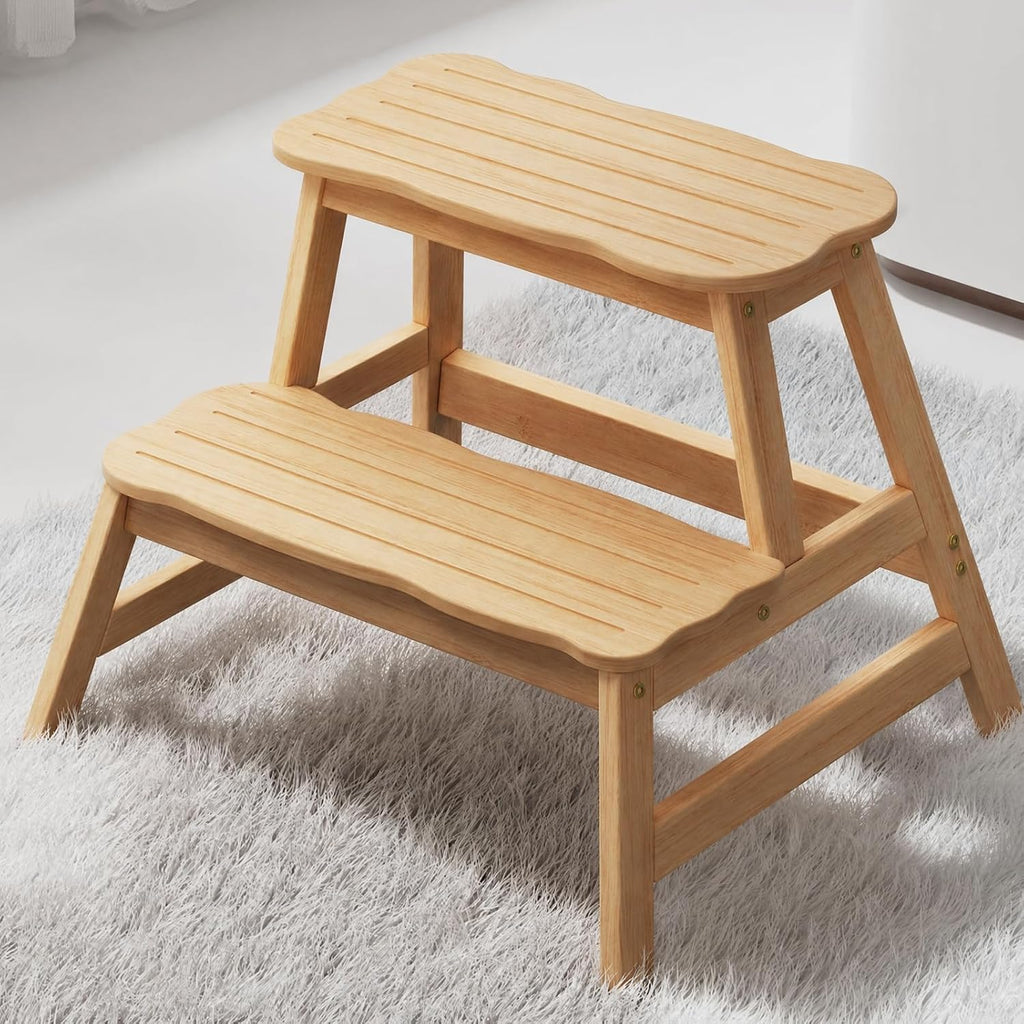 COSYLAND Taburete para niños pequeños, baño, cocina, taburete de 2 pasos