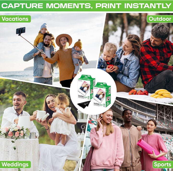 Fujifilm Instax Mini Película ISO 800, Seis Paquetes Dobles 120 EXP...