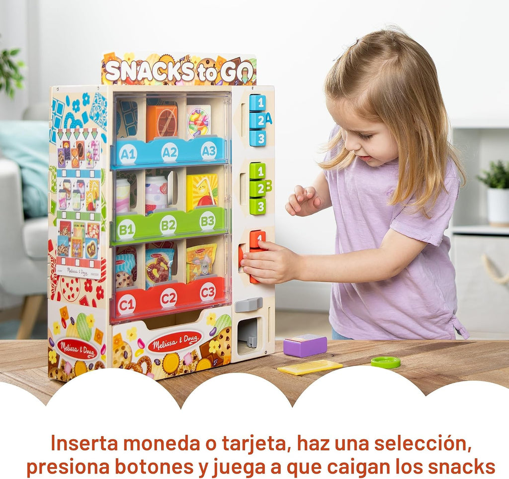 Melissa & Doug Wooden Vending Machine Play Set