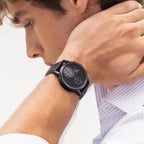 Reloj multifunción para hombre Tommy Hilfiger - Correa de piel genuina y subesfera esqueleto - Resistente al agua hasta 50 m - Reloj moderno y contemporáneo - Regalo para él 40 mm