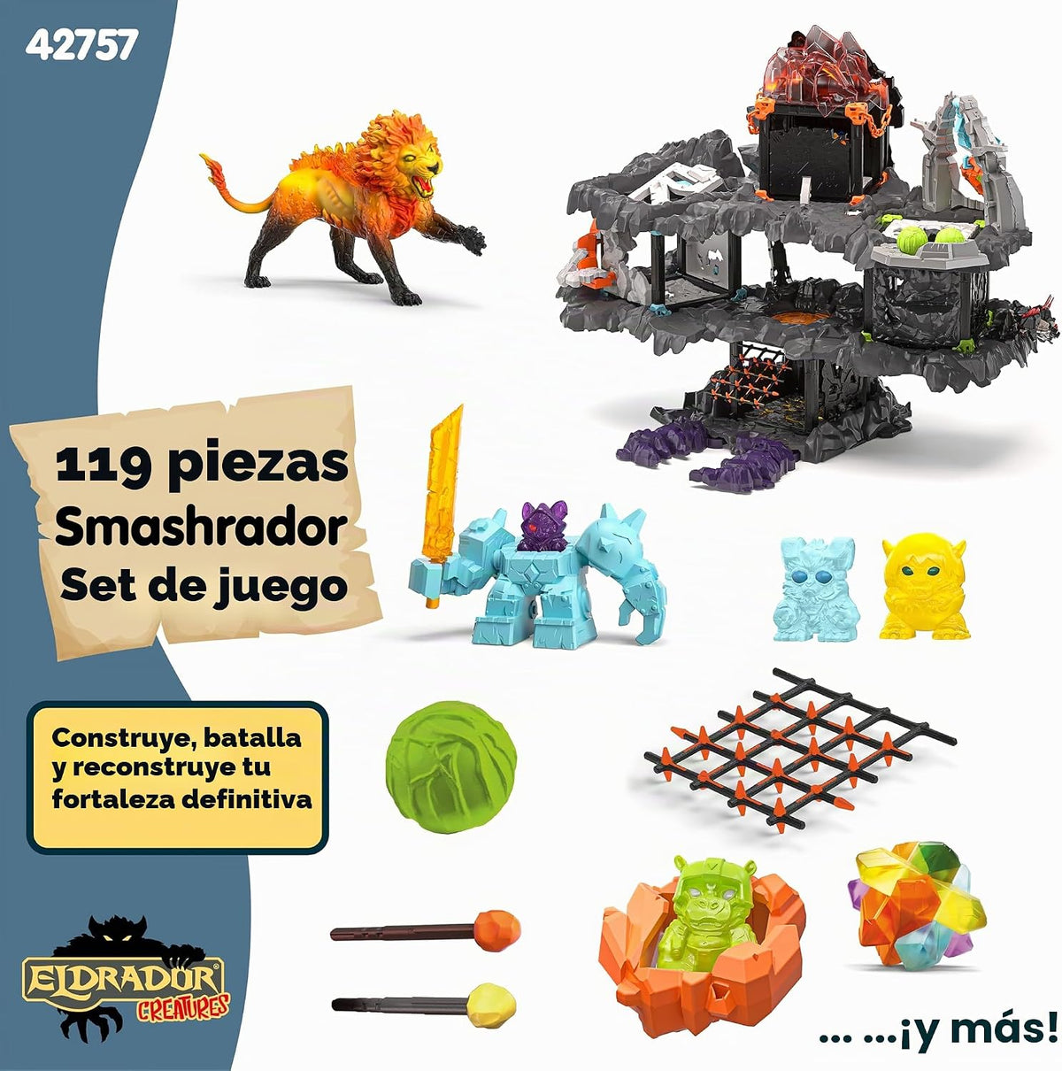 Schleich Eldrador - Set de Batalla Mastercave Smashrador 119 piezas | 42757