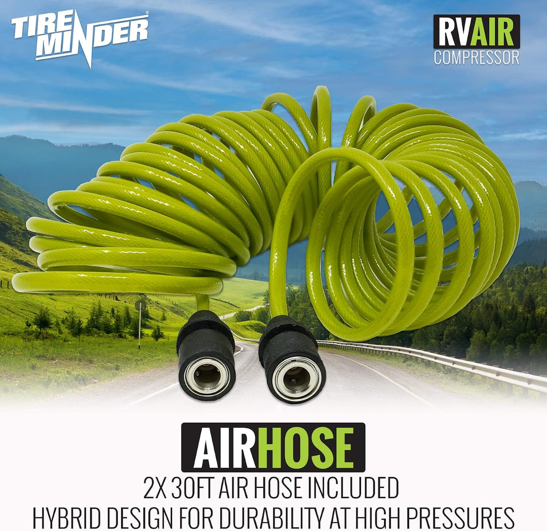 TireMinder Compresor de aire para RV, plateado