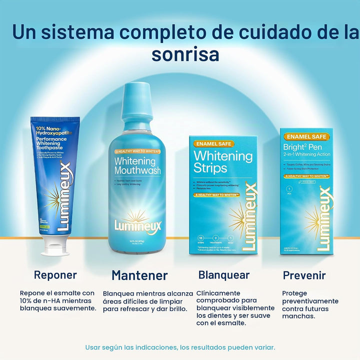Lumineux Pasta de dientes blanqueadora 10% Nano hidroxiapatita, 3.7...