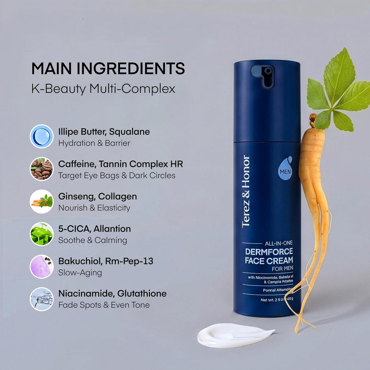 TEREZ &amp; HONOR Kit de crema facial y protector solar para hombre...