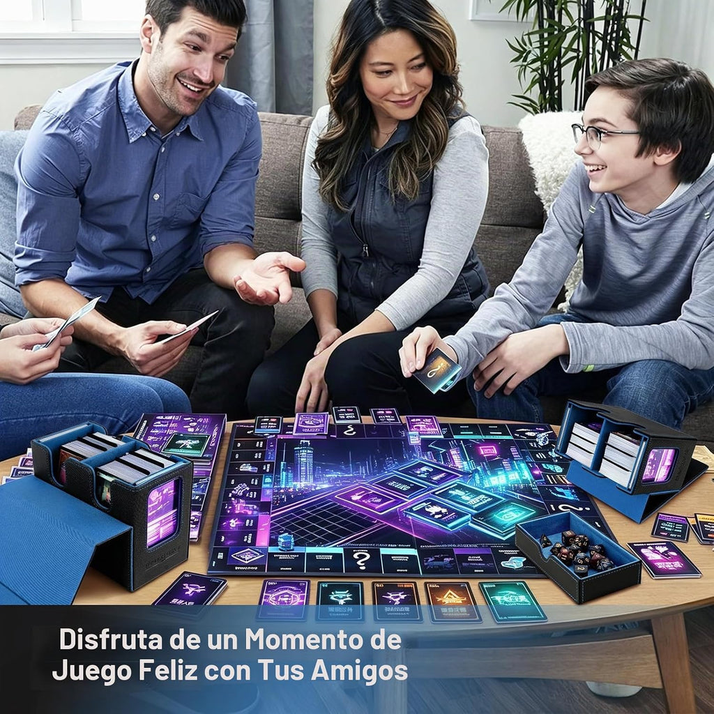 Caja para mazos TiMOVO MTG Commander para cartas TCG CCG Magic, Negro+Azul