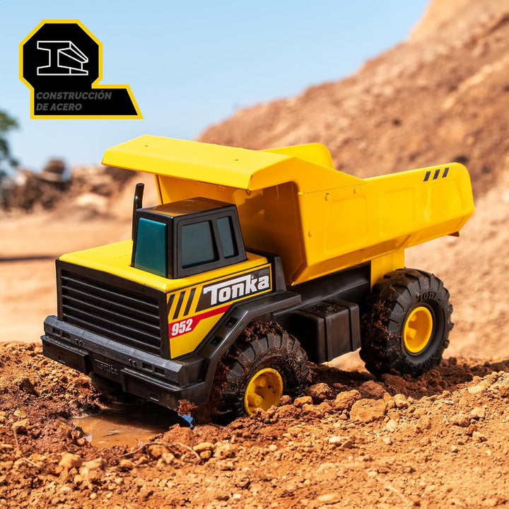 Tonka Steel Classics Mighty - Camión volquete fabricado con acero y...