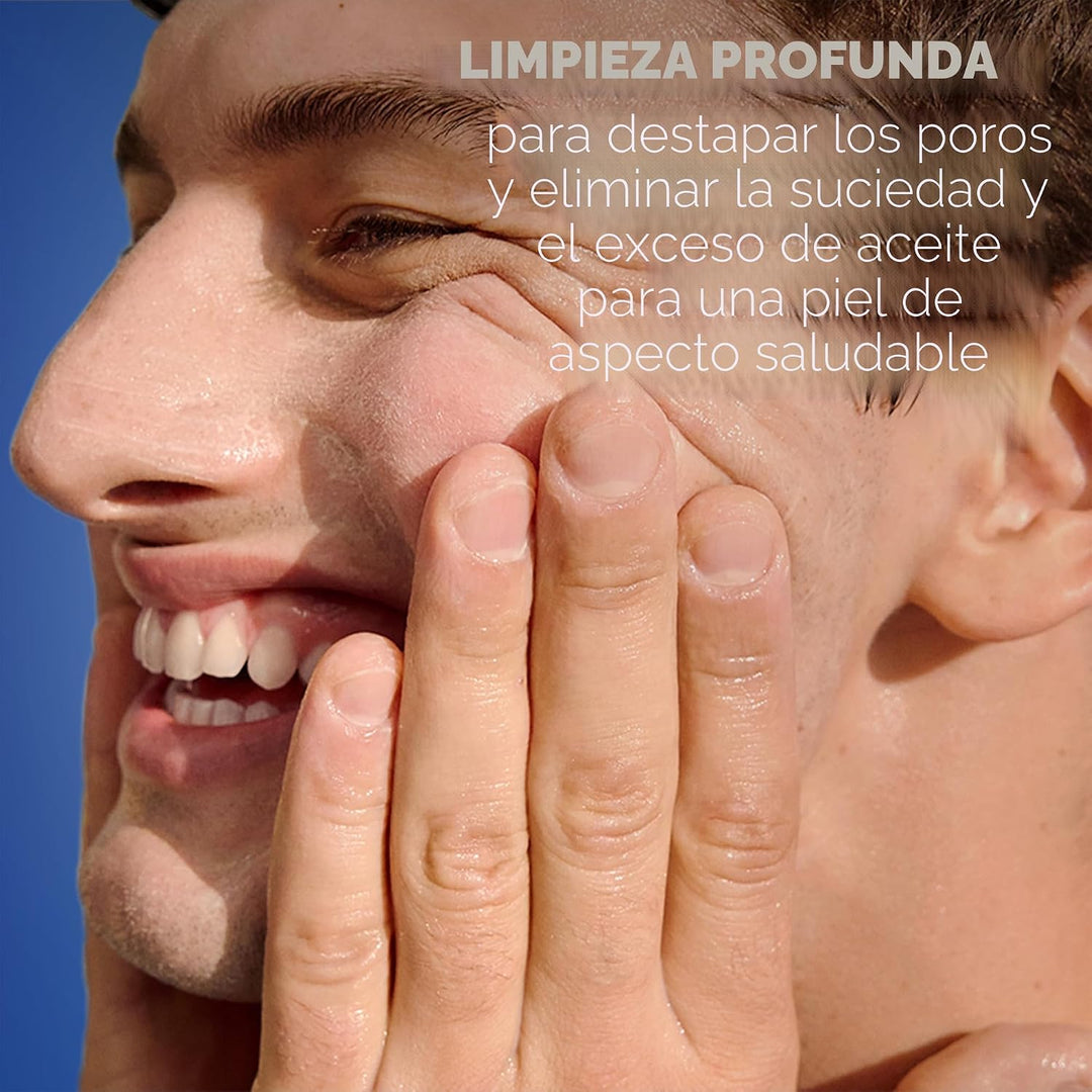 NIVEA MEN Exfoliante facial de limpieza profunda de hidratación máx...