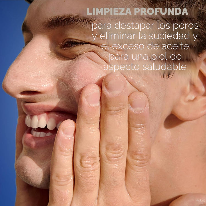 NIVEA MEN Exfoliante facial de limpieza profunda de hidratación máx...