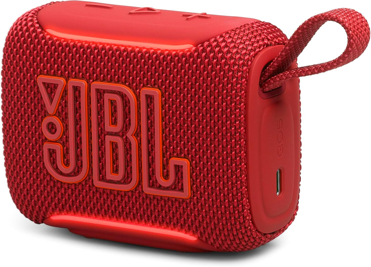 JBL Go 5 Altavoz Bluetooth portátil, impermeable y a prueba de polvo - Rojo