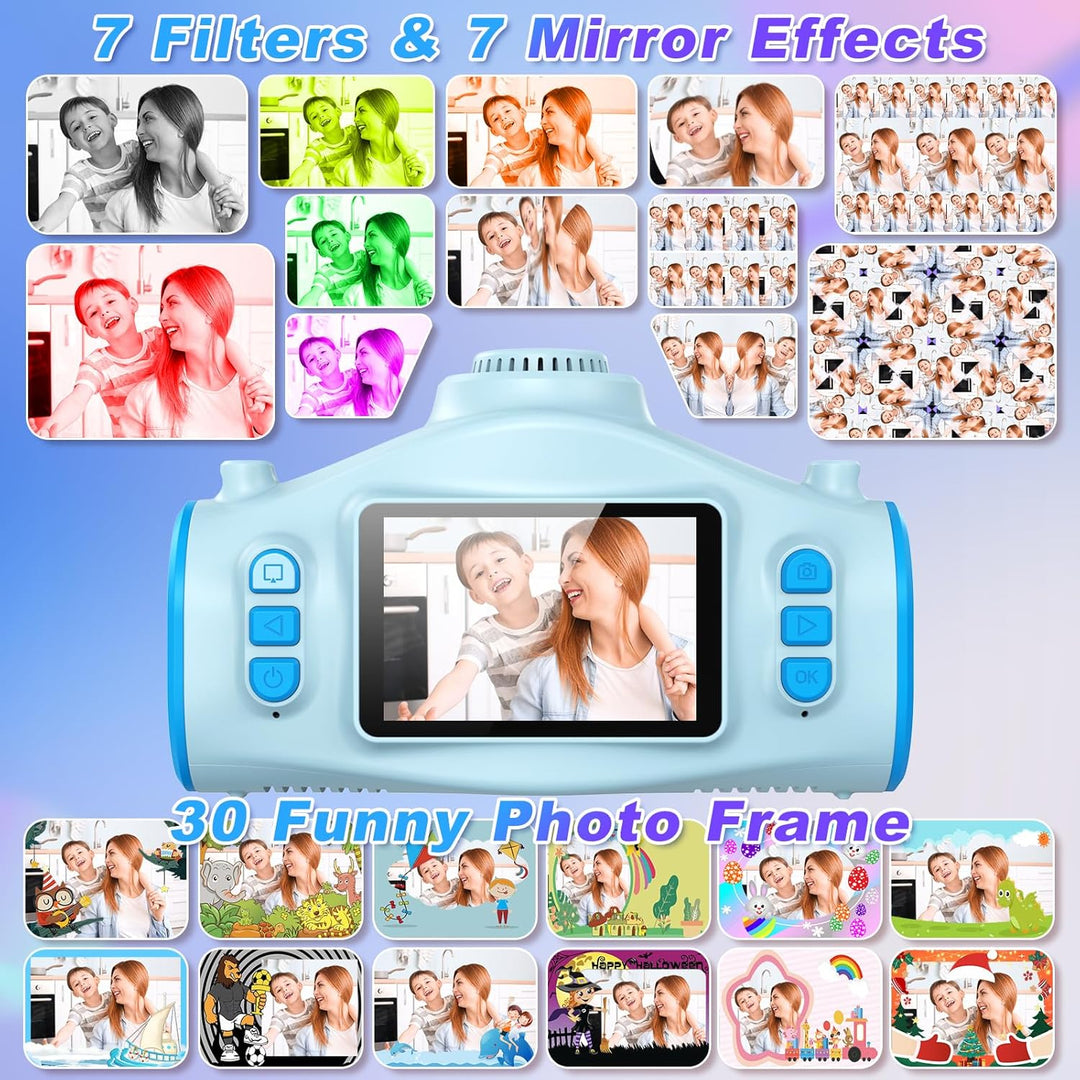 Cámara para niños, cámara para niños con proyector, ofrece proyecci...