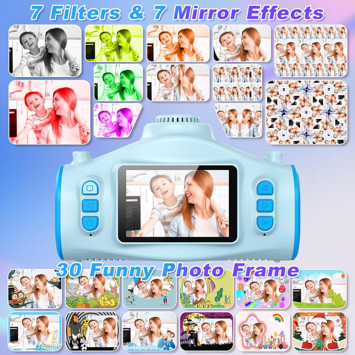Cámara para niños, cámara para niños con proyector, ofrece proyecci...
