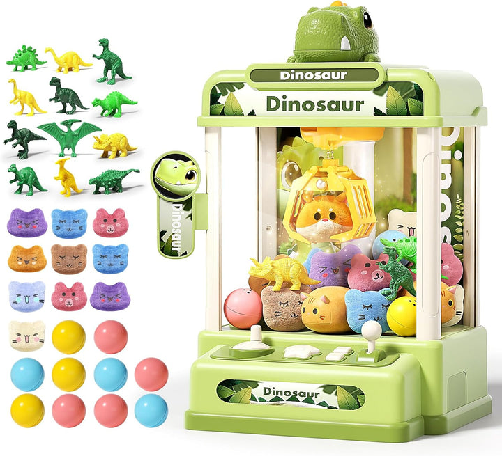 STACTCUTE 32PCS Máquina de Garras de Dinosaurio para Niños, Mini Má...