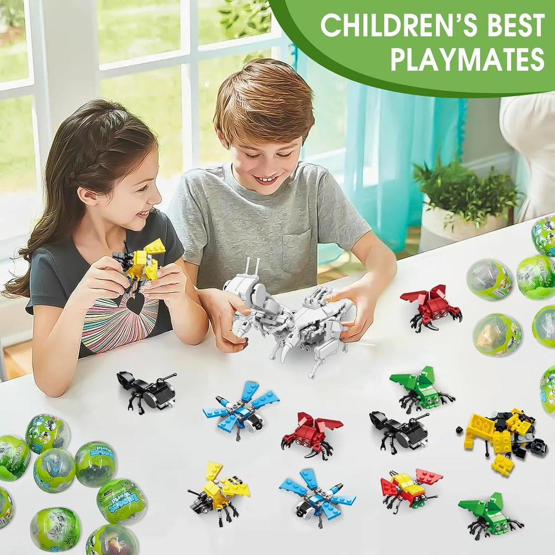 LEBOCADO Mini juegos de bloques de construcción, 12 piezas de bloqu...