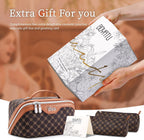 BOYATU - Bolsa de maquillaje de viaje para mujer: juego de 3 piezas