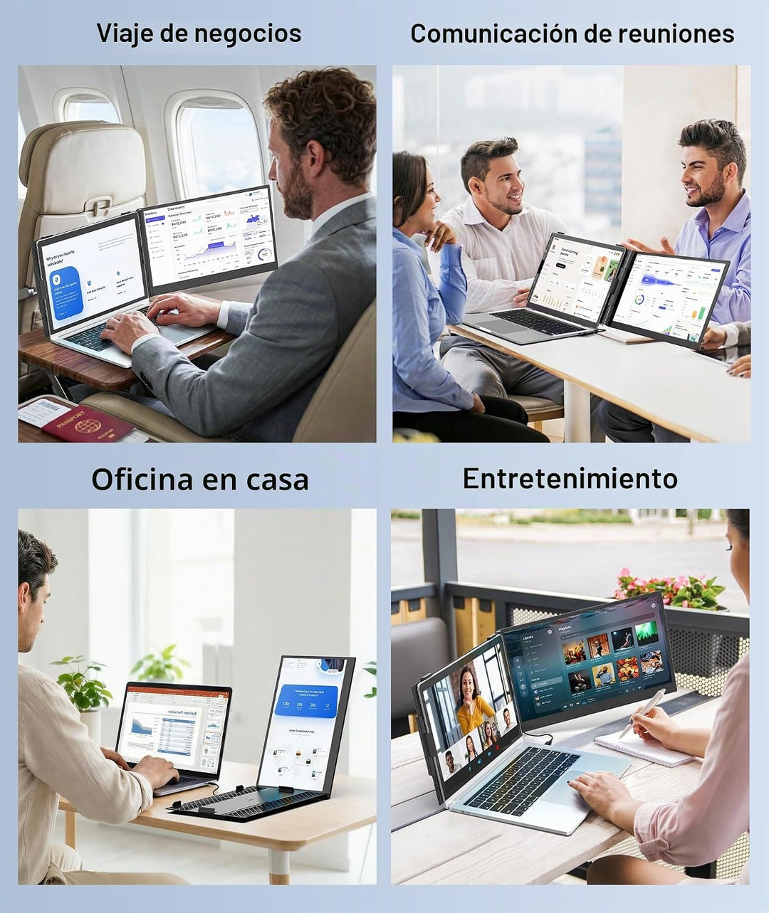 Rizpak Extensor de pantalla para laptop, monitor portátil FHD 1080P...