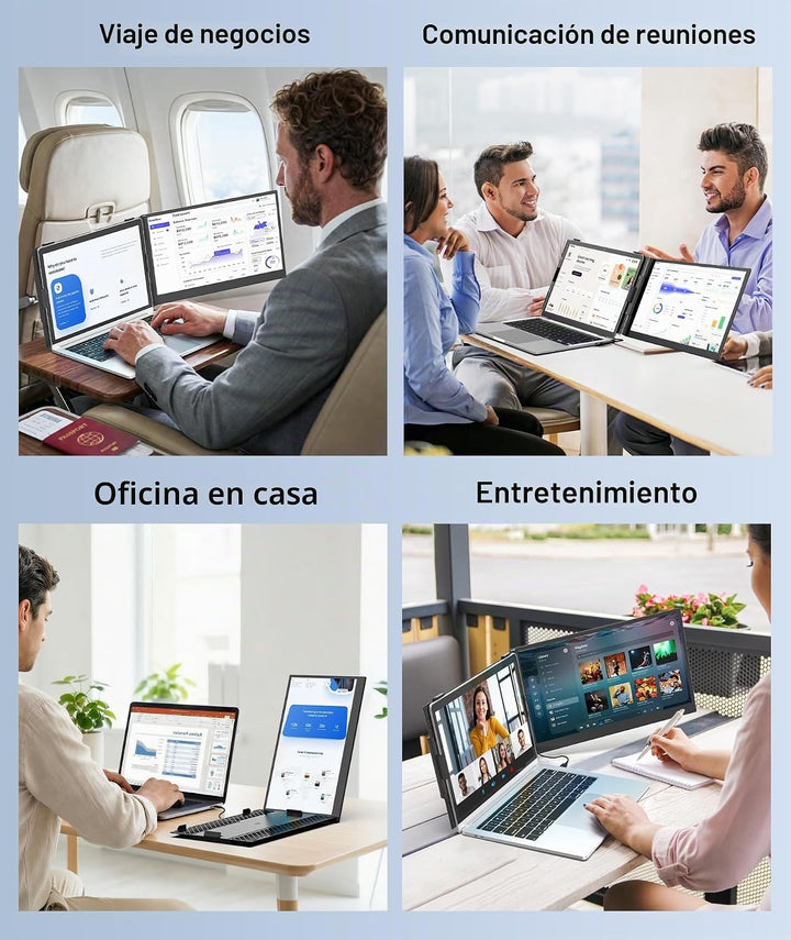 Rizpak Extensor de pantalla para laptop, monitor portátil FHD 1080P...