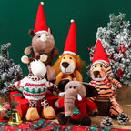 HyDren Juguetes de zoológico de peluche de animales de safari de 9 pulgadas, Navidad