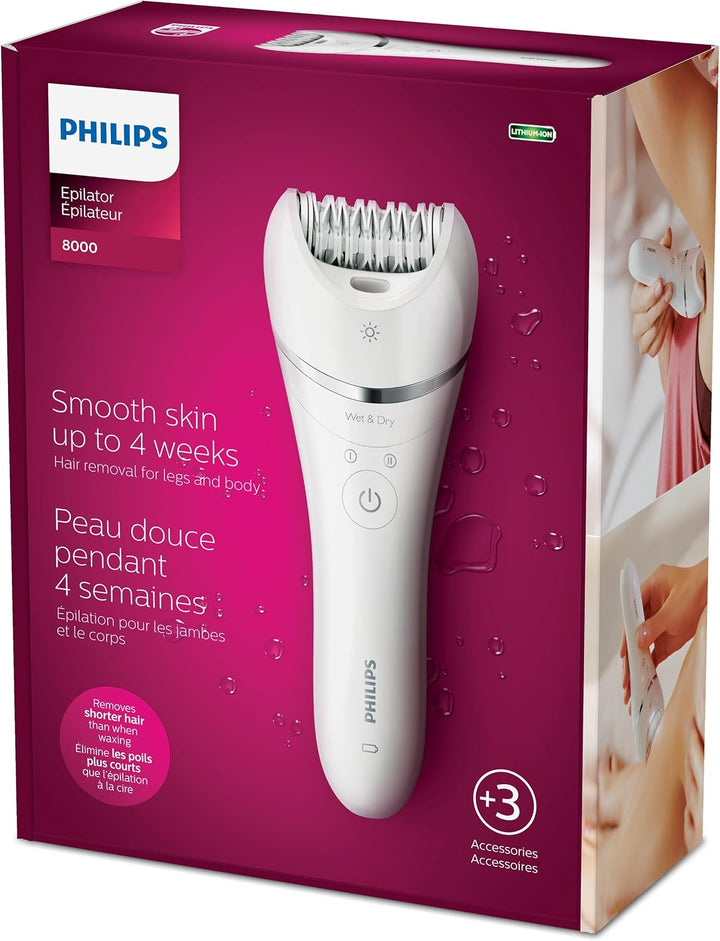 Philips BRE700\/04 depiladora para mujer, con 3 accesorios, BRE700\/04
