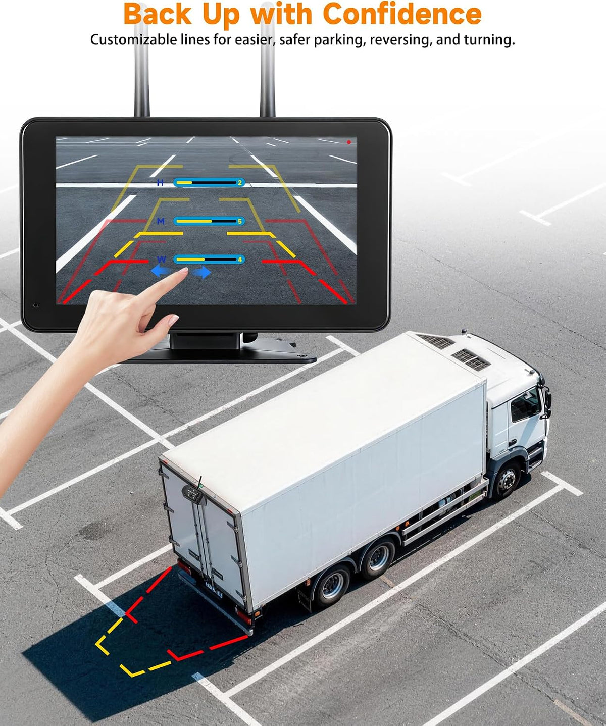 Sistema inalámbrico de cámara de respaldo para RV, Plug & Play para Furrion